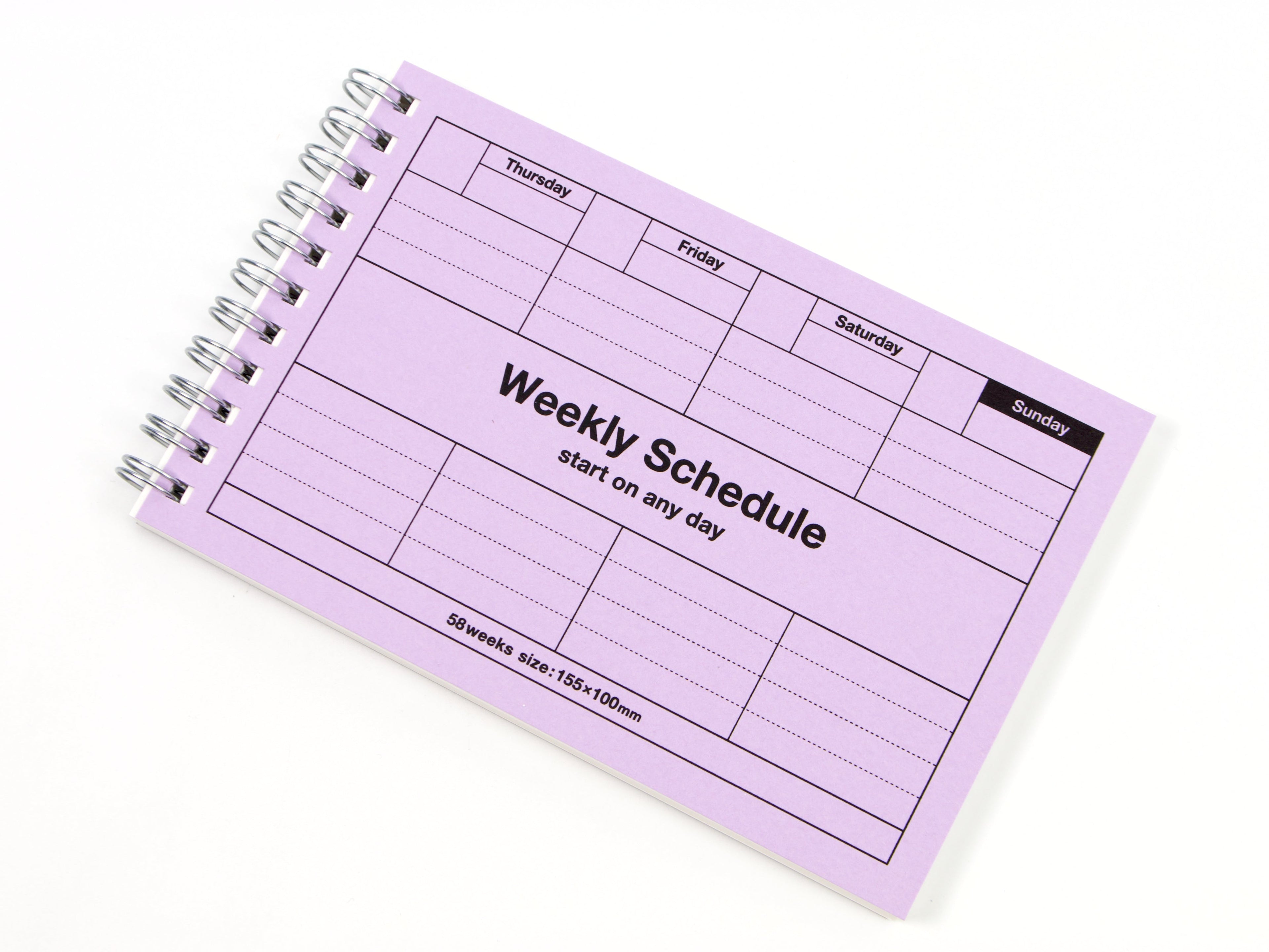 Mark's Inc. Weekly Schedule