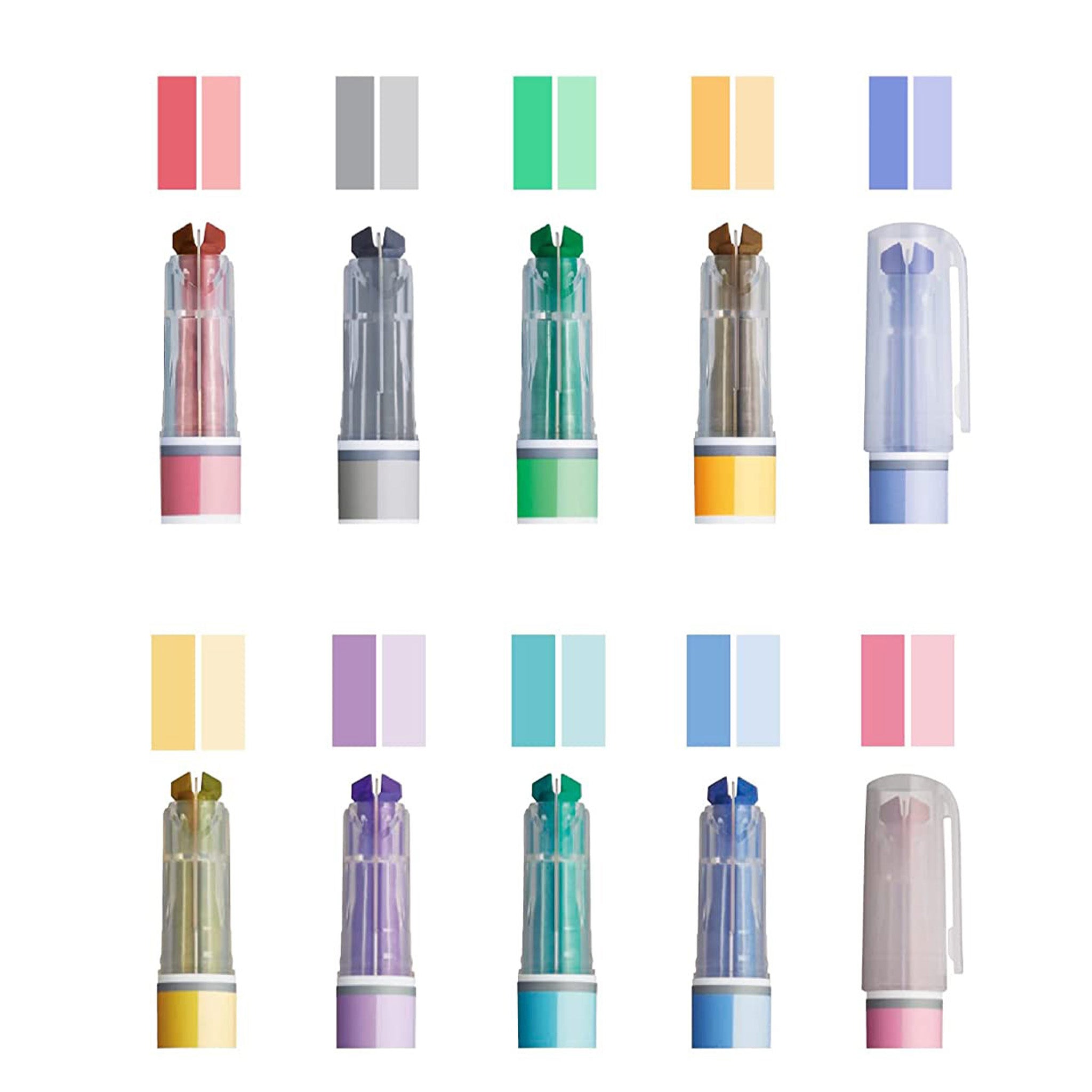 Marktus Dual Tone Color Highlighter Set / KOKUYO