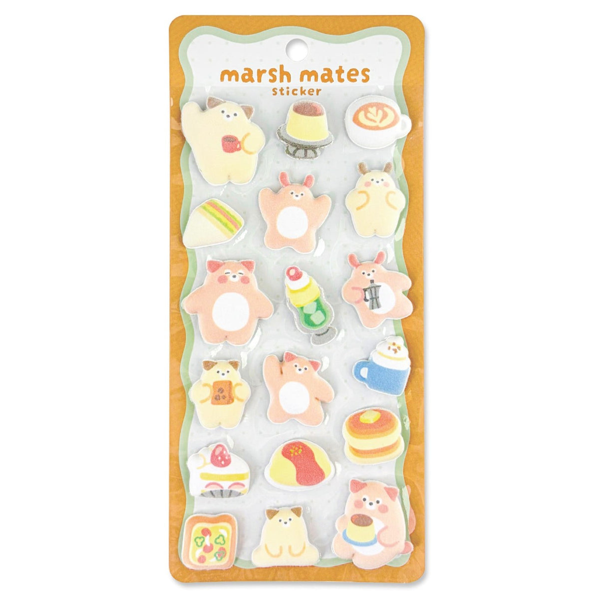 Mind Wave Marsh Mates Puffy Stickers - Dog and Coffee Shop