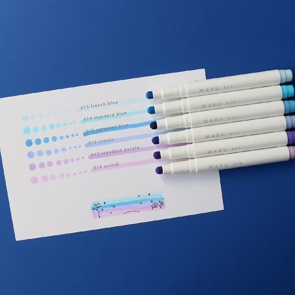 MARU liner Highlighter 6 Color Sets / Epoch Chemical
