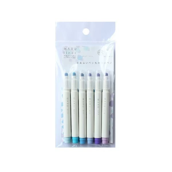 MARU liner Highlighter 6 Color Sets / Epoch Chemical