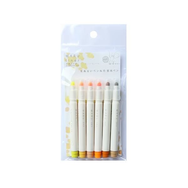 MARU liner Highlighter 6 Color Sets / Epoch Chemical