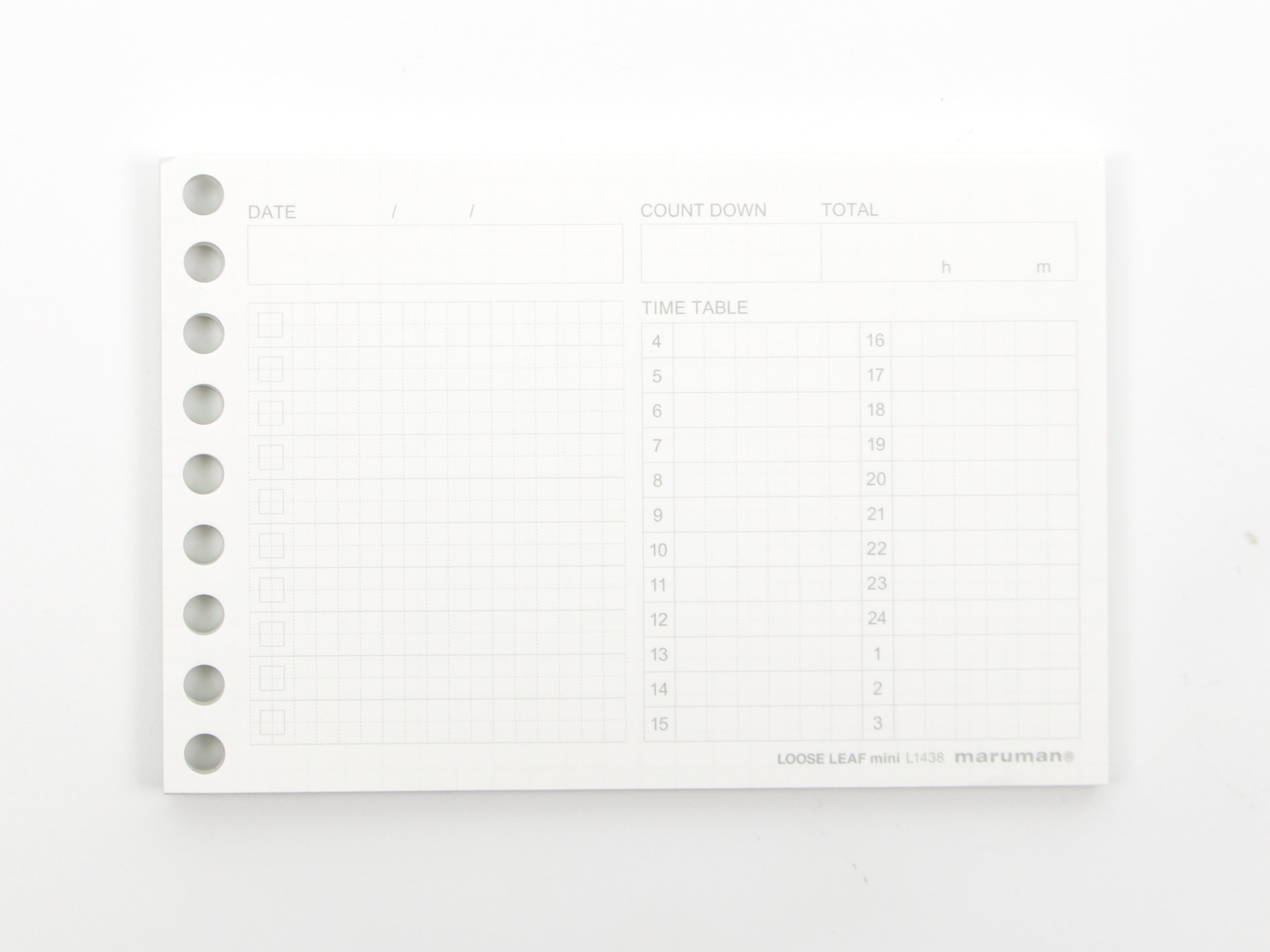 Maruman Mini Session Time Planning Refill