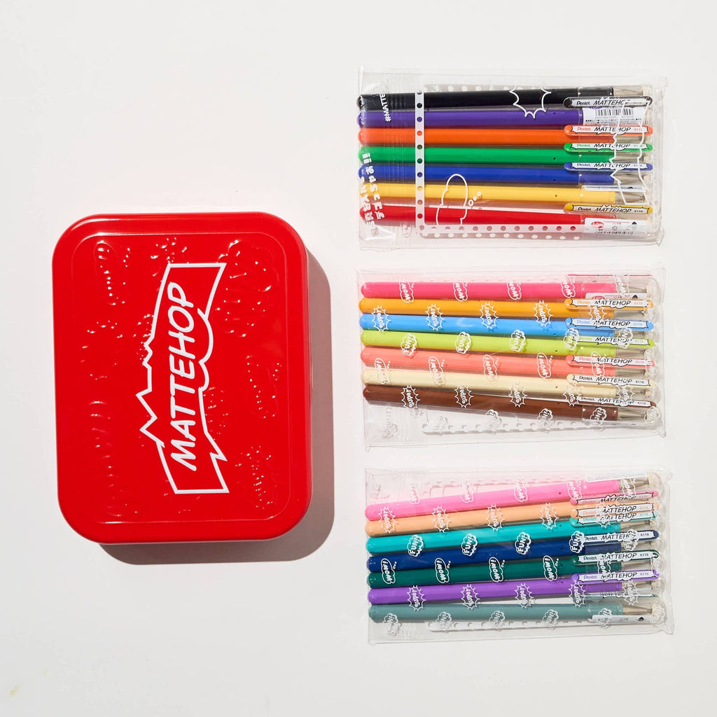 Mattehop Gel Ink Pen Set / Pentel