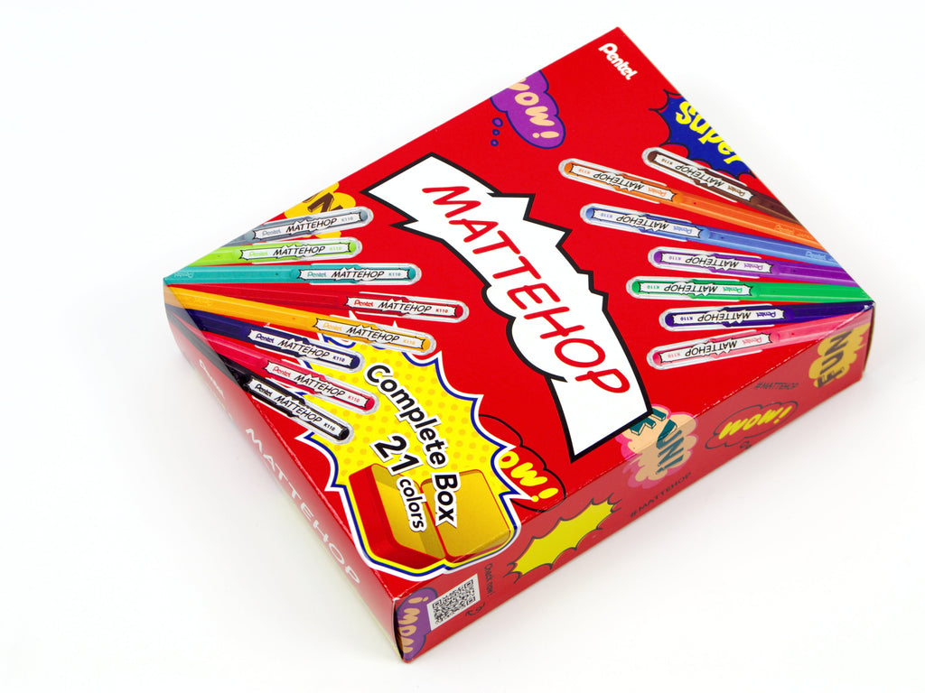 Pentel Mattehop 21 Color Set