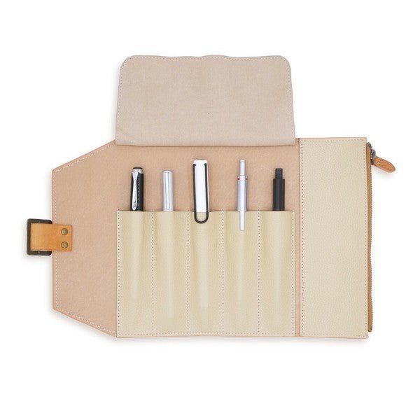 MAYA Leather Roll Pen Case / Luddite