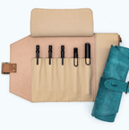 MAYA Leather Roll Pen Case / Luddite