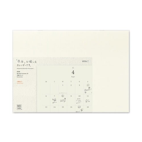 MD Bi-Fold Wall Calendar 2026 / MIDORI