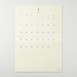 MD Bi-Fold Wall Calendar 2026 / MIDORI