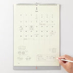 MD Wall Calendar 2026 with Pencil / MIDORI