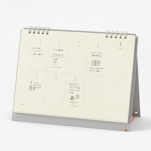 MD Weekly Desk Calendar 2026 / MIDORI