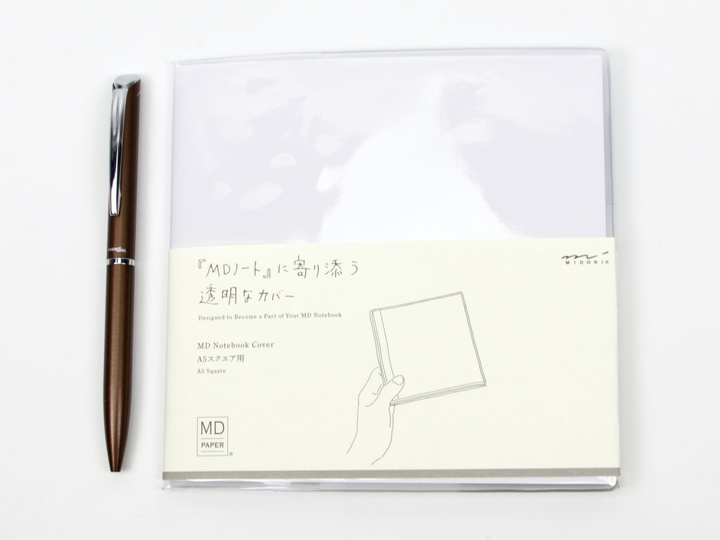 Midori MD Paper A5 Square Notebook Clear Cover