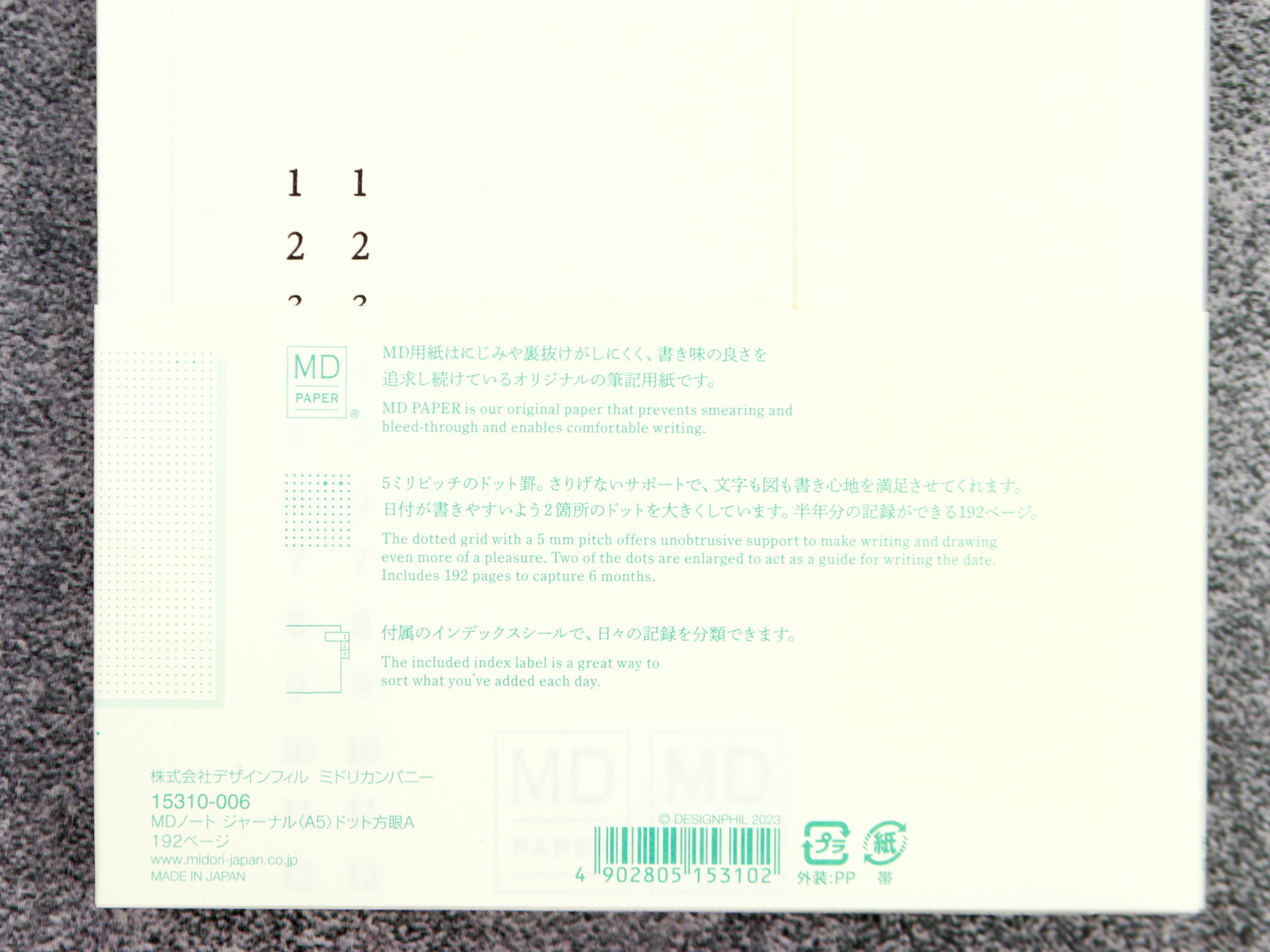 Midori MD Paper Notebook Journal A5