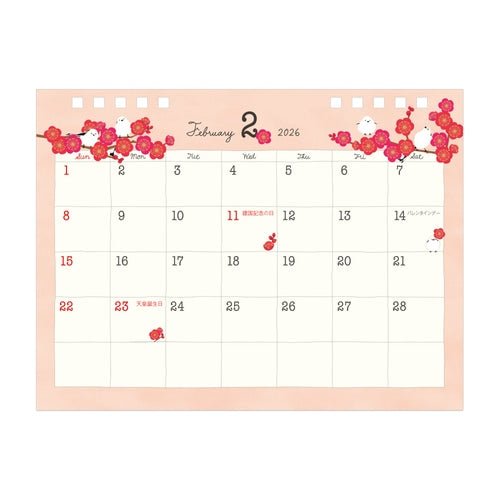 Medium Ring Desk Calendar 2026 / MIDORI