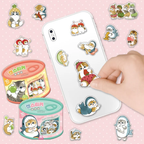 mofusand Shark Meow Can Sticker Pack