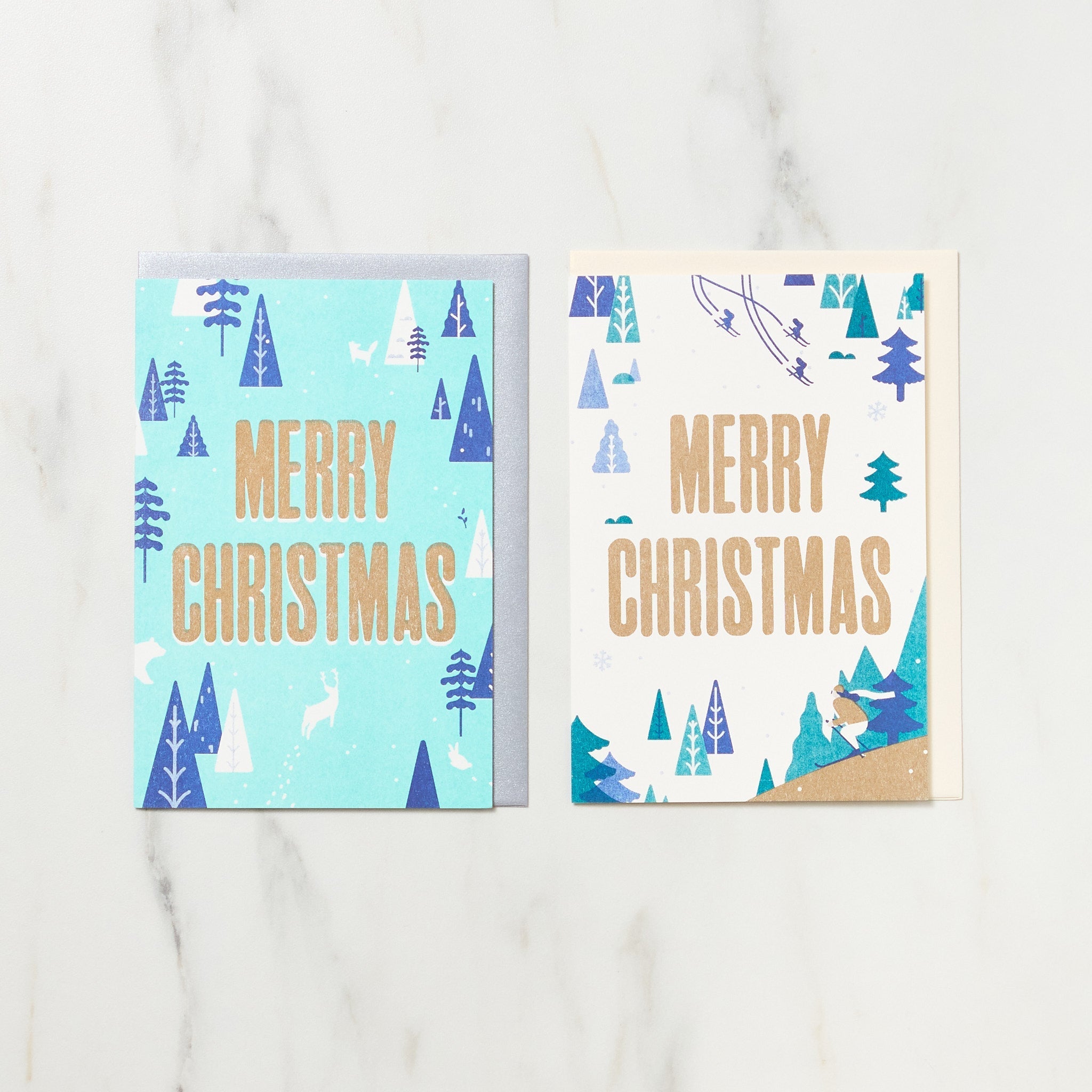 Merry Christmas Cards / Letterpress Letters