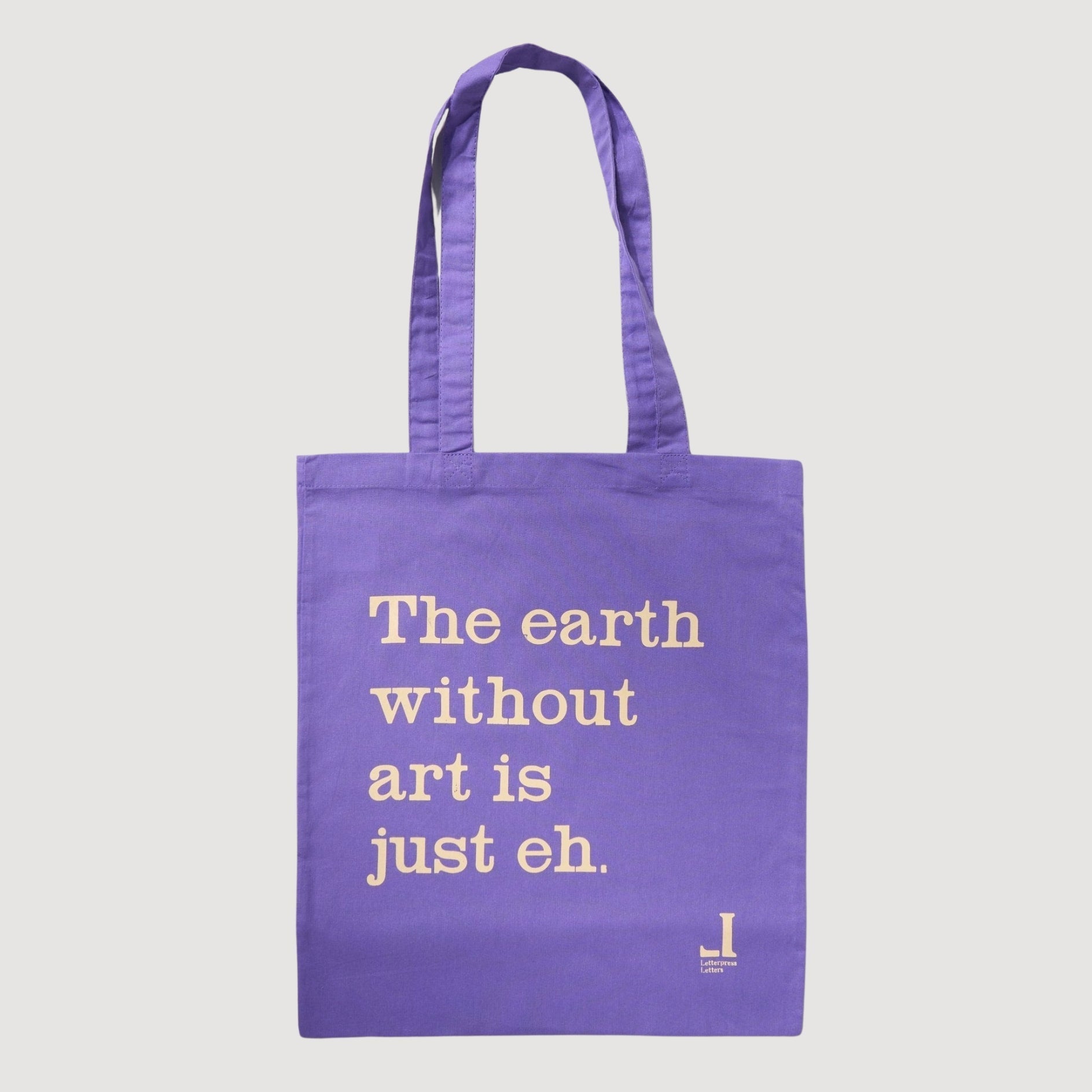 Message Tote Bag / Letterpress Letters