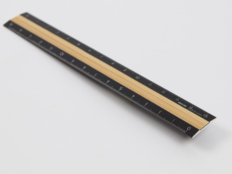 Midori Aluminum and Wood Ruler