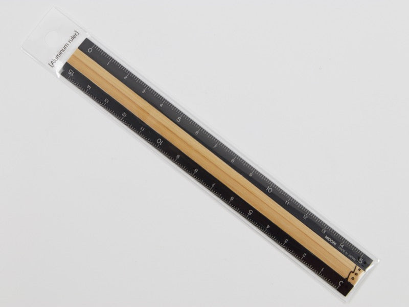 Midori Aluminum and Wood Ruler