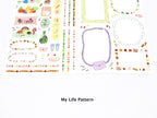 Midori Yuru Log Writeable Stickers