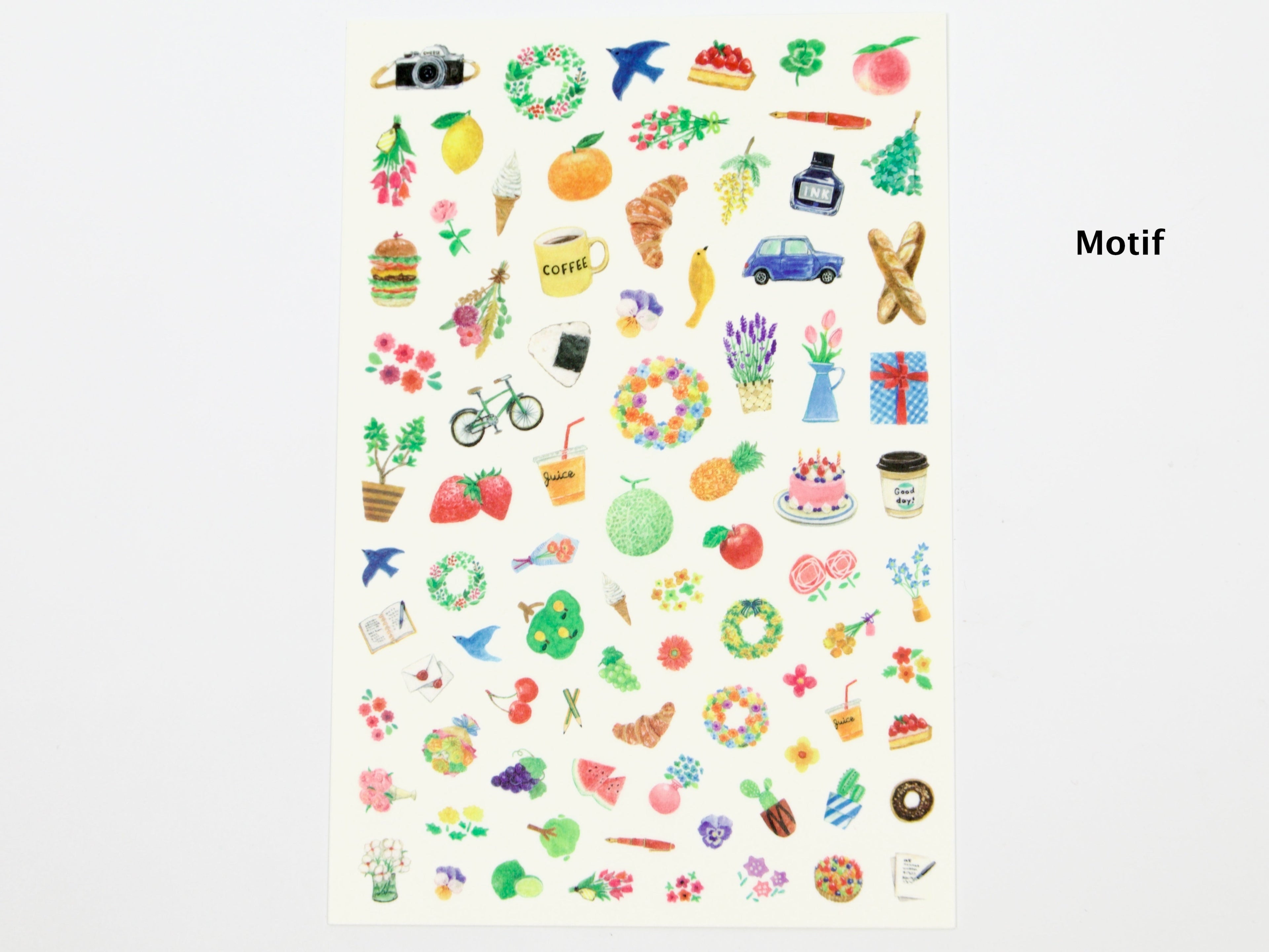 Midori Yuru Log Decoration Stickers