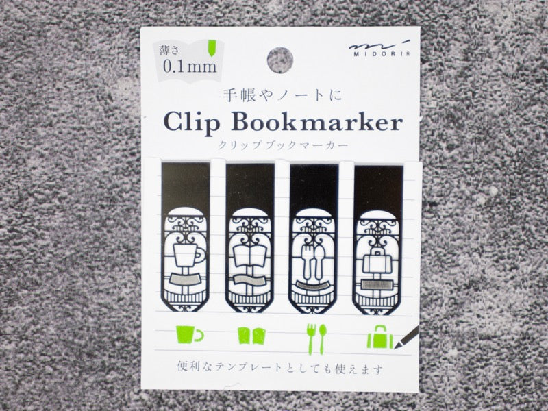 Midori Clip Bookmarker Icon Stencil