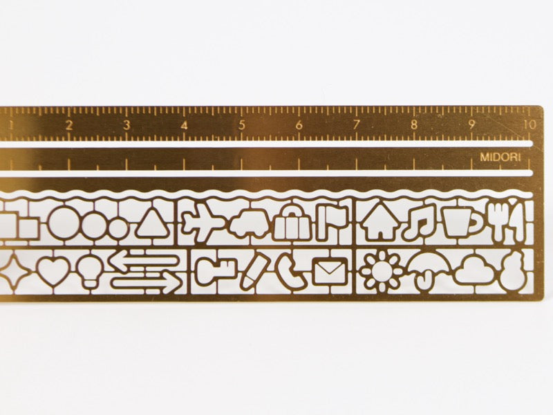 Midori Clip Ruler Stencil