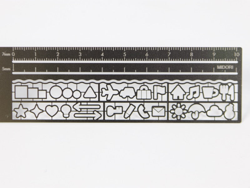 Midori Clip Ruler Stencil