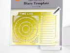 Midori Brass Diary Template