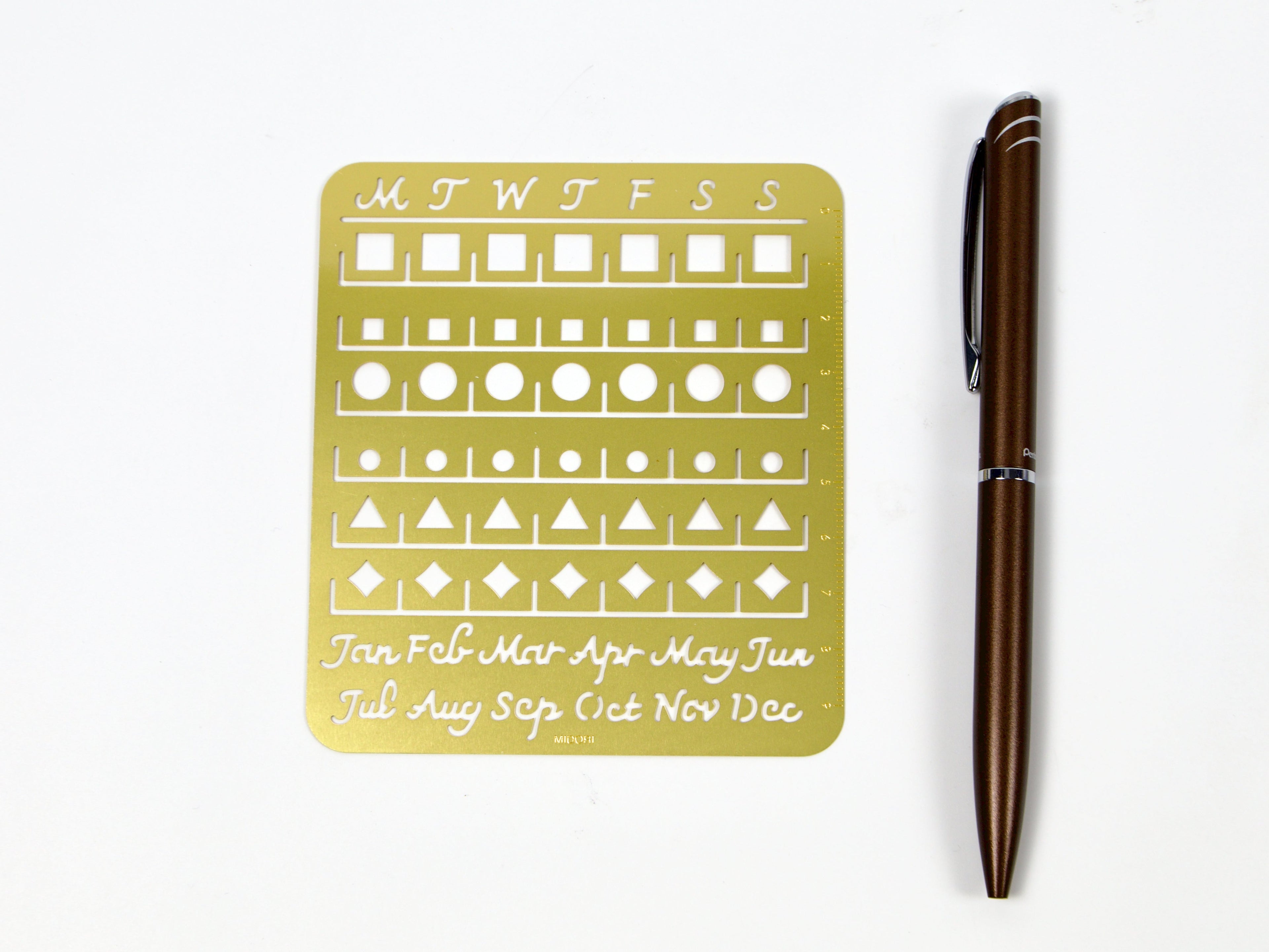 Midori Calendar Stencil Large Size
