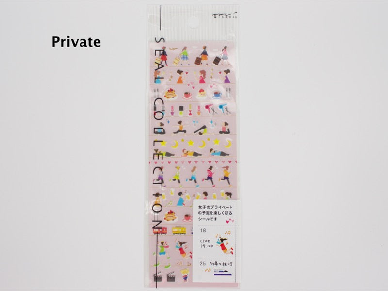 Midori Seal Collection Stickers
