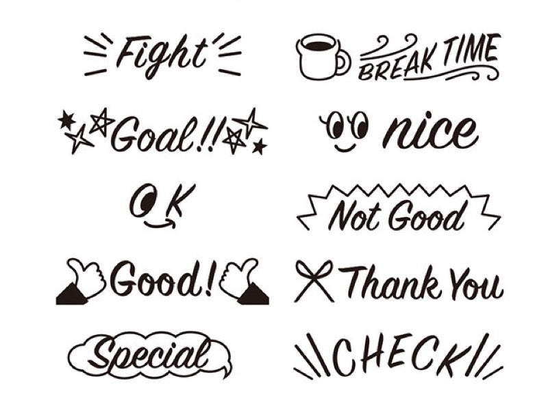 Midori Paintable Stamp 10 Design Type