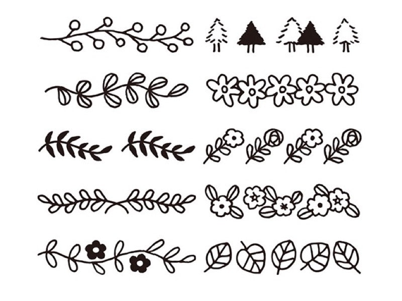 Midori Paintable Stamp 10 Design Type
