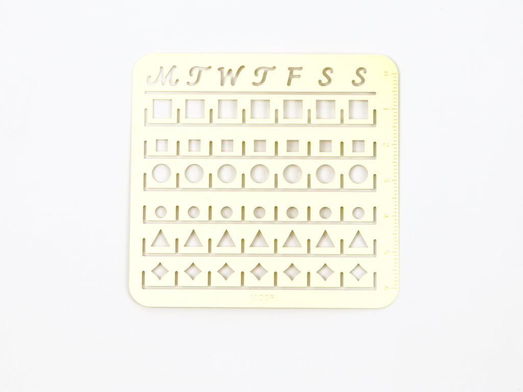 Midori Calendar Stencil Medium Size