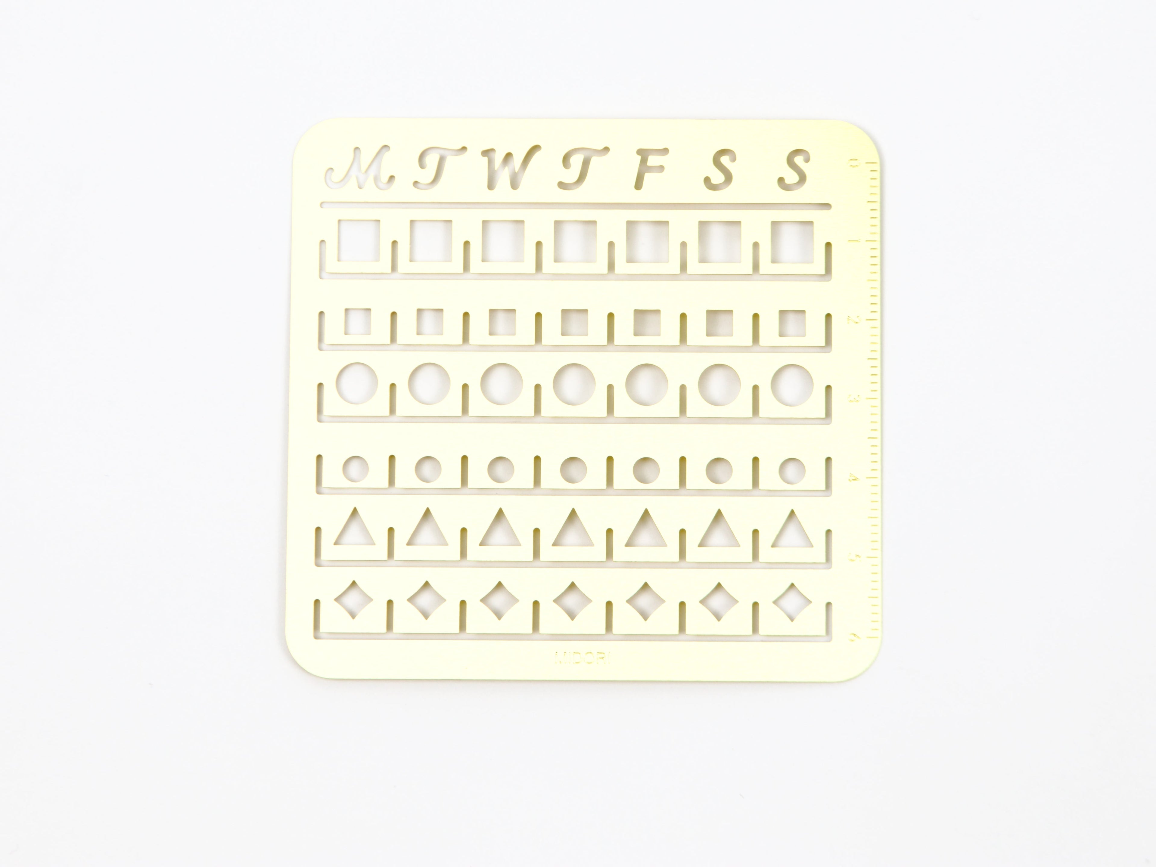 Midori Calendar Stencil Medium Size