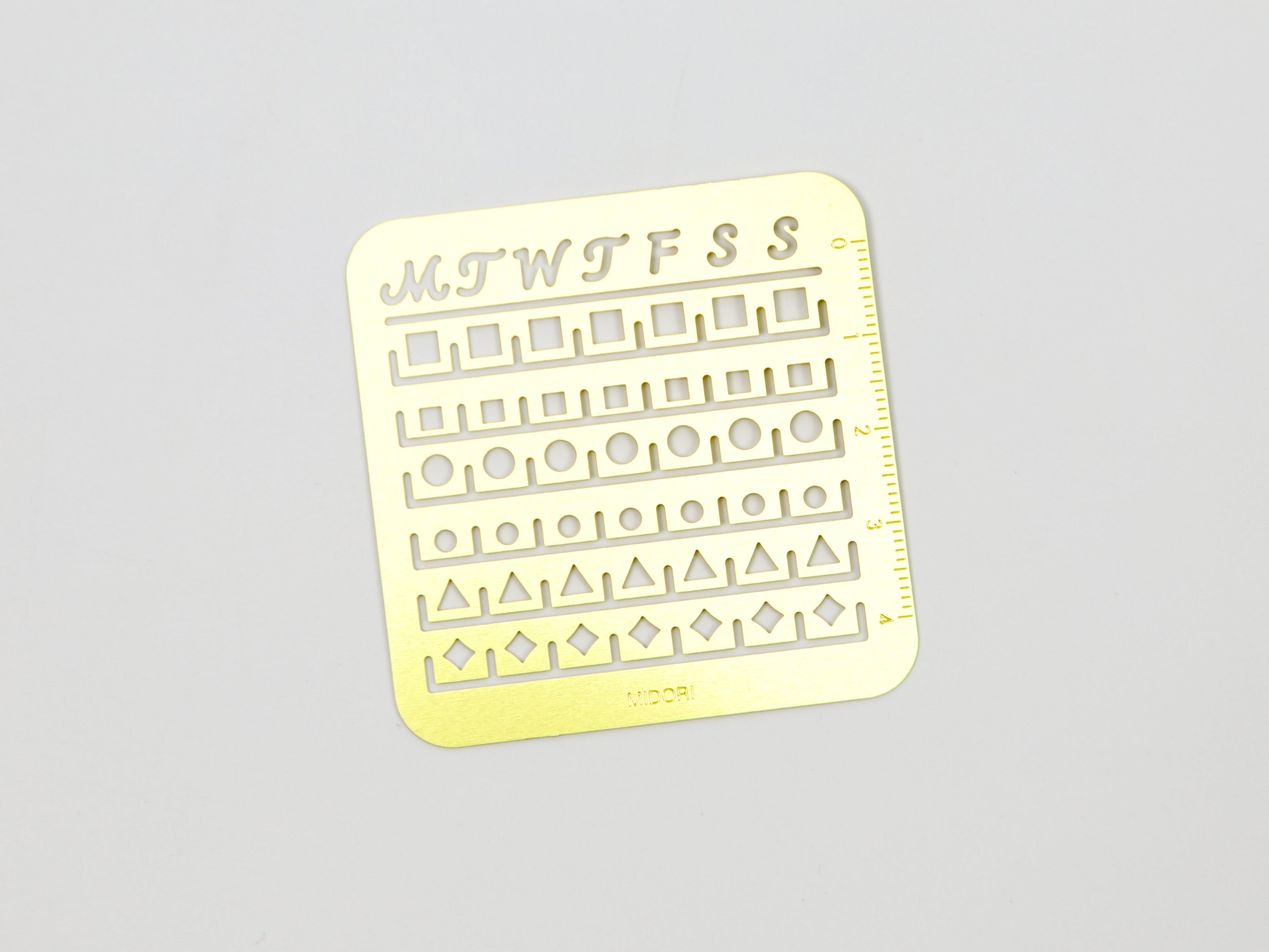 Midori Calendar Stencil Small Size