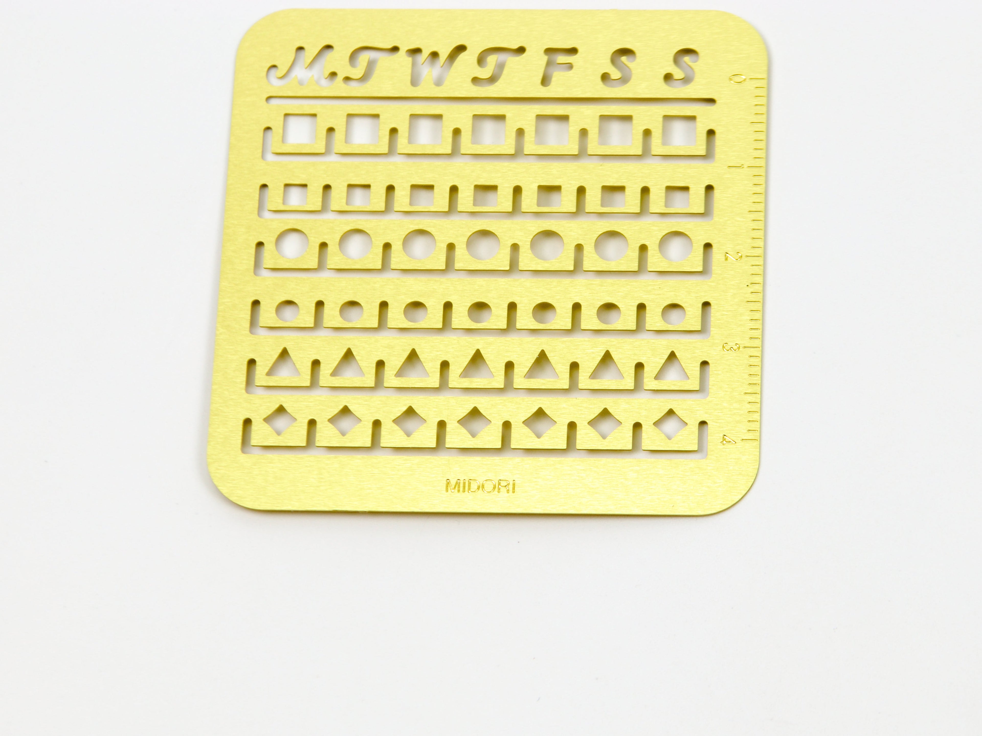 Midori Calendar Stencil Small Size
