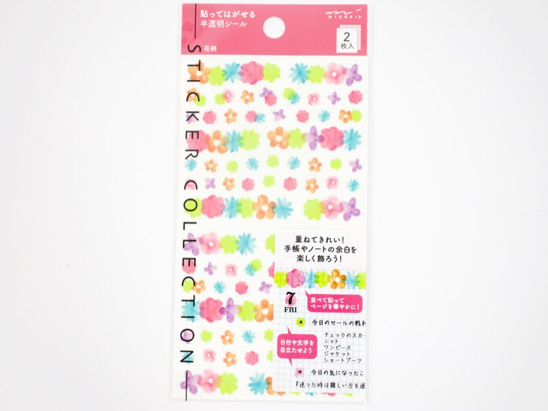 Midori Sticker Collection Translucent Colorful