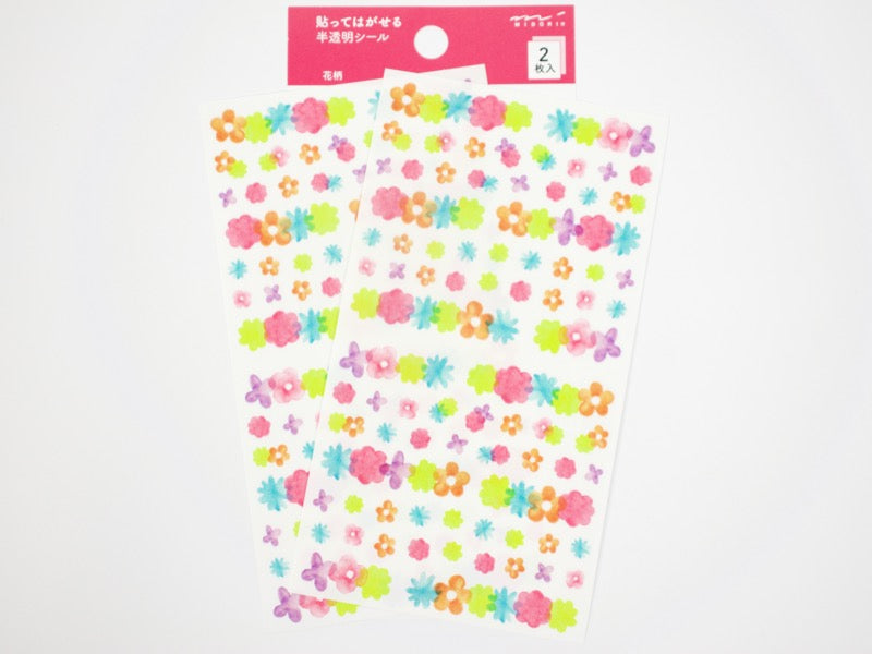 Midori Sticker Collection Translucent Colorful
