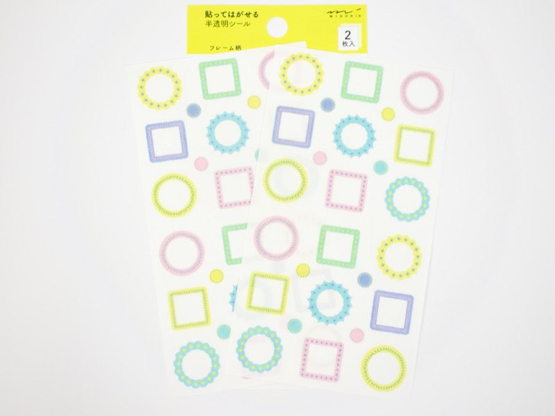 Midori Sticker Collection Translucent Colorful