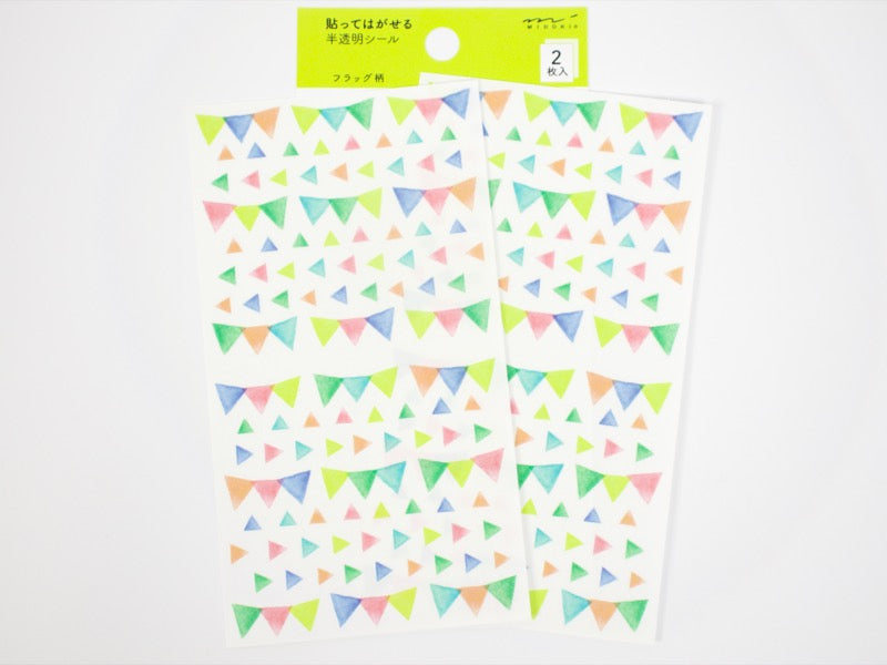 Midori Sticker Collection Translucent Colorful