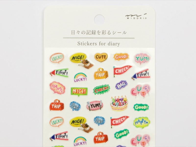 Midori Washi Stickers for Diary