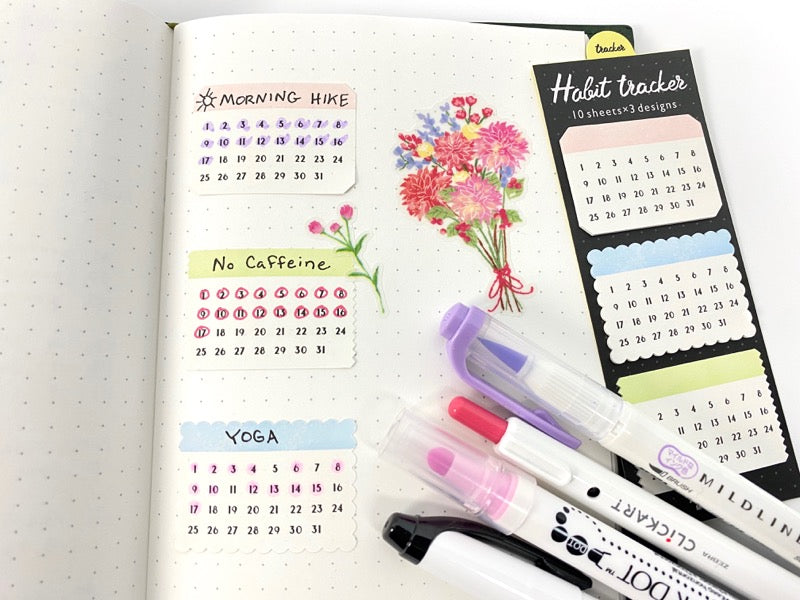Midori Habit Tracker Sticky Note