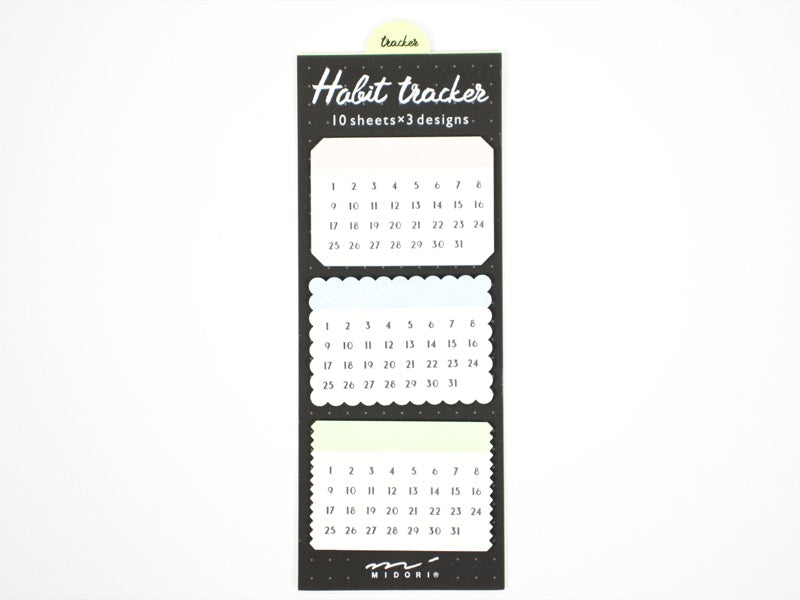 Midori Habit Tracker Sticky Note