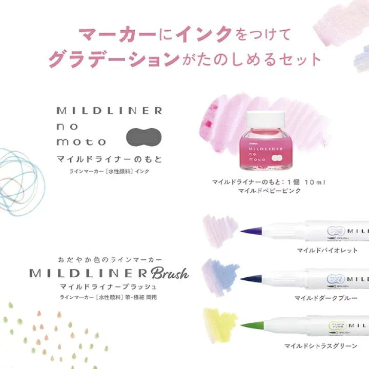 Mildliner no moto Set / Zebra