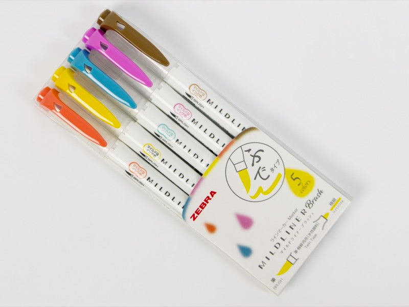 Zebra MildLiner Brush 5-Pack