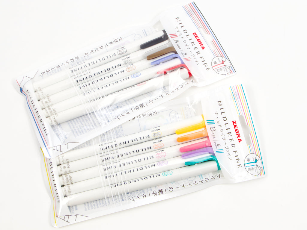 Zebra MildLiner Fine 5-pack LTD