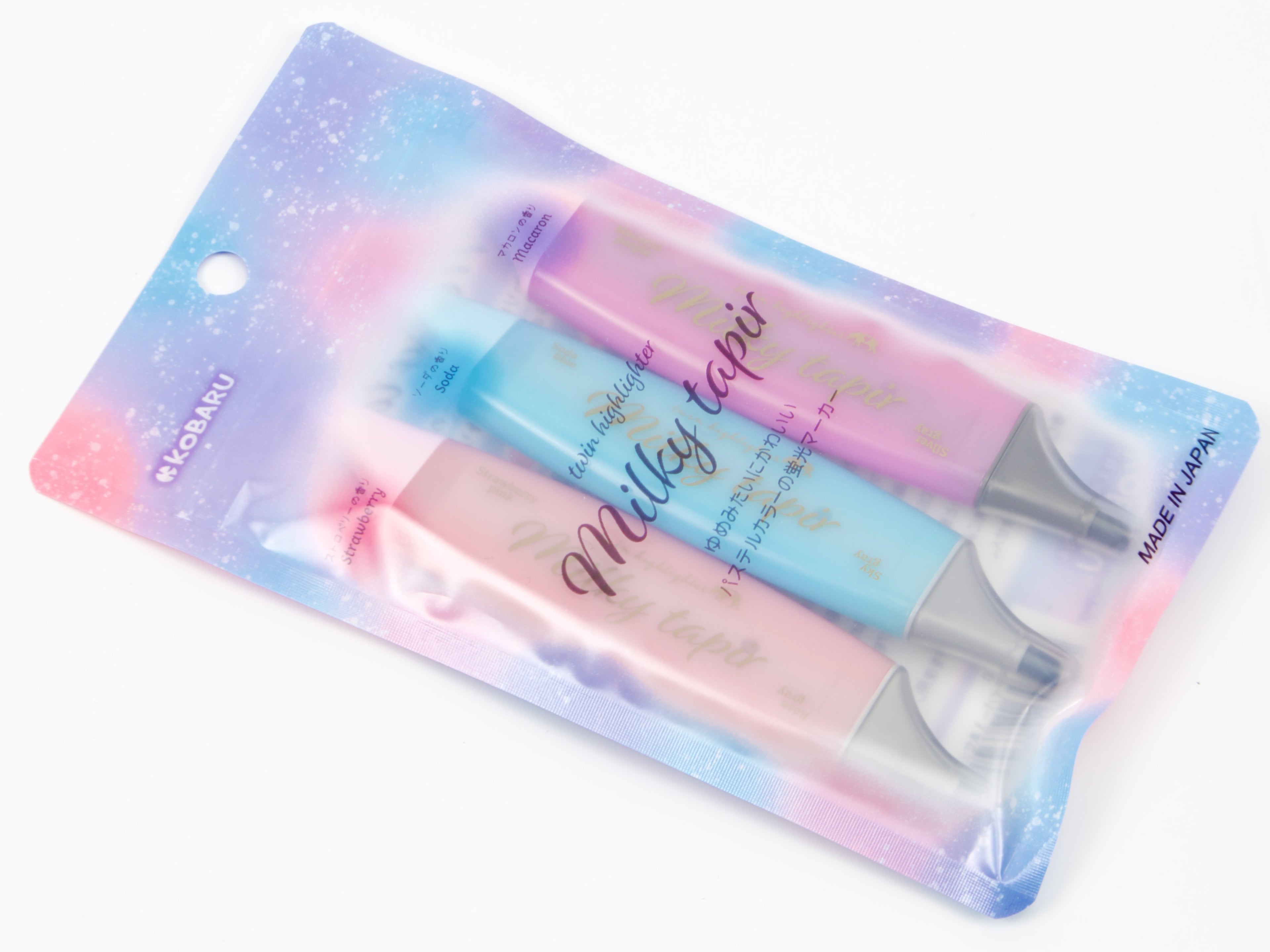 Kobaru Milky Tapir Scented Highlighters 3 Color Set