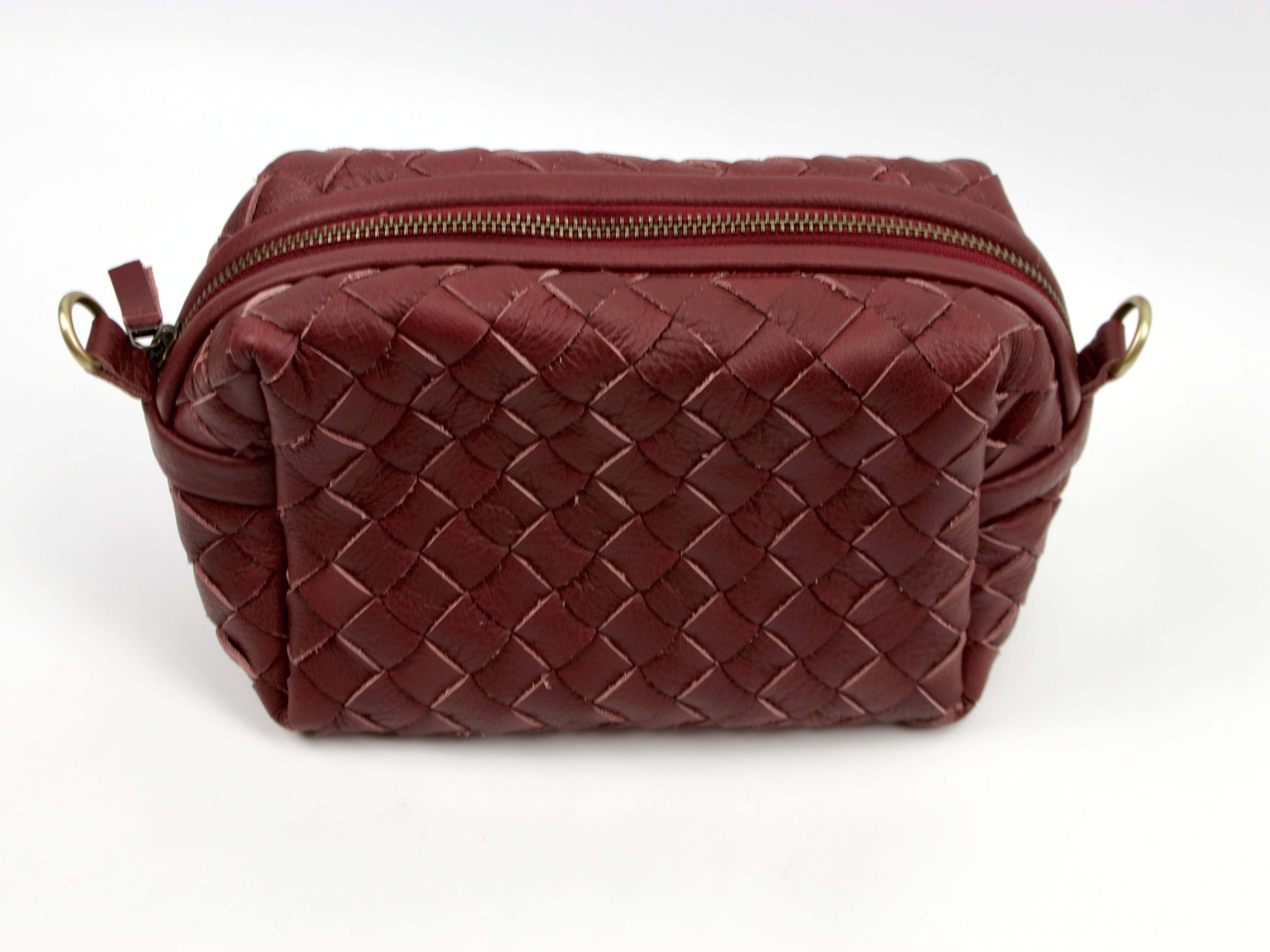 milloo Calliope Crossbody Handwoven Burgundy