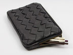 milloo Chloe Handwoven Clutch Black